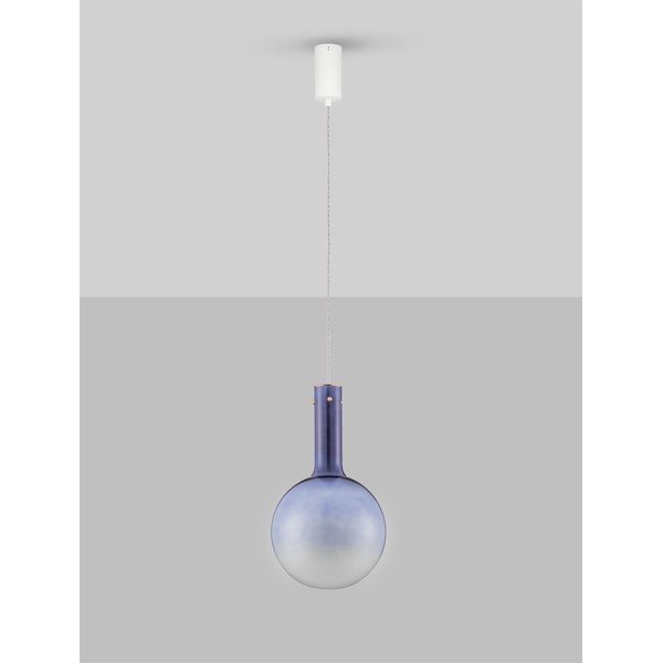 Kék üveg LED dimmelhető függőlámpa ø 25 cm Nostos – Nova Luce-image-3
