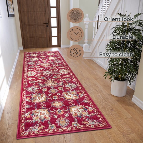 Piros futószőnyeg 80x240 cm Orient Caracci – Hanse Home-image-4