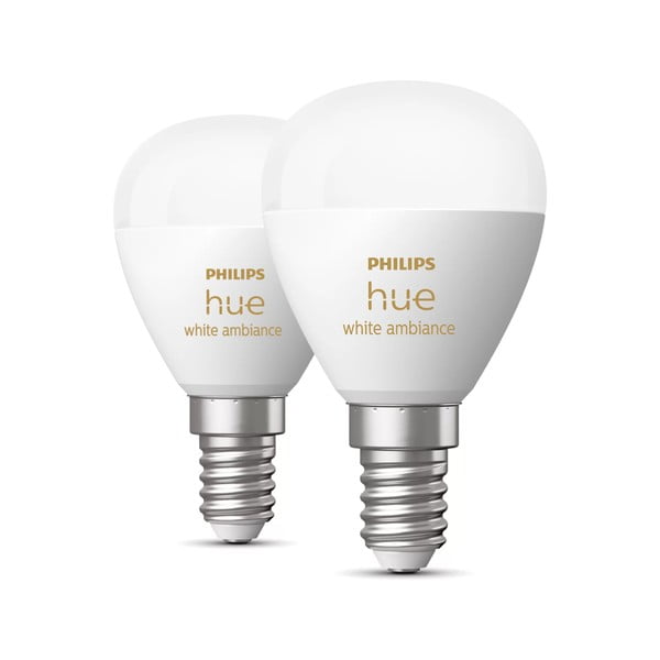 Okos izzó szett 2 db-os E14, 5 W White ambiance – Philips Hue