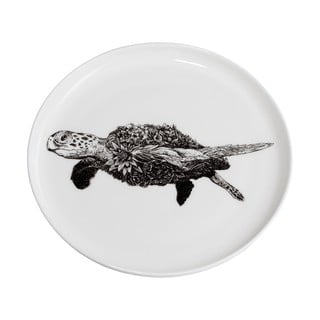 Marini Ferlazzo Sea Turtle fehér porcelán tányér, ø 20 cm - Maxwell & Williams