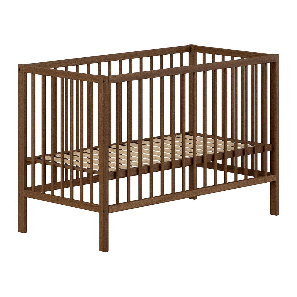 Barna bükkfa babaágy állítható magassággal 60x120 cm Dino Vipack