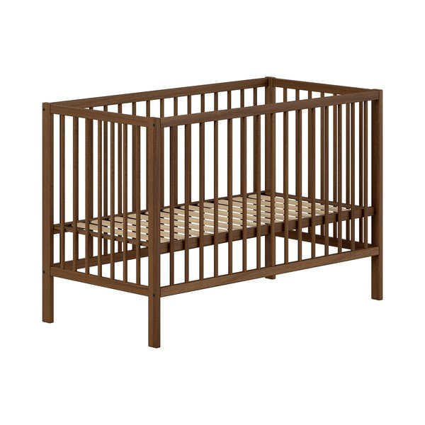 Barna bükkfa babaágy állítható magassággal 60x120 cm Dino – Vipack