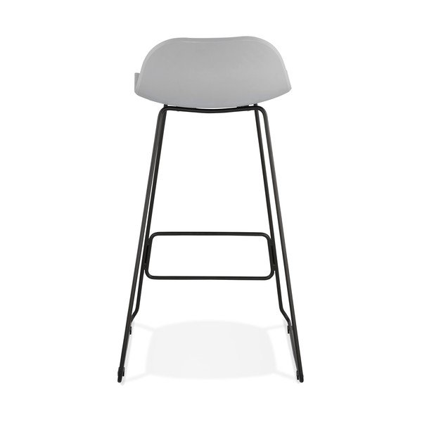 Slade szürke bárszék fekete lábakkal, ülésmagasság 76 cm - Kokoon-image-4