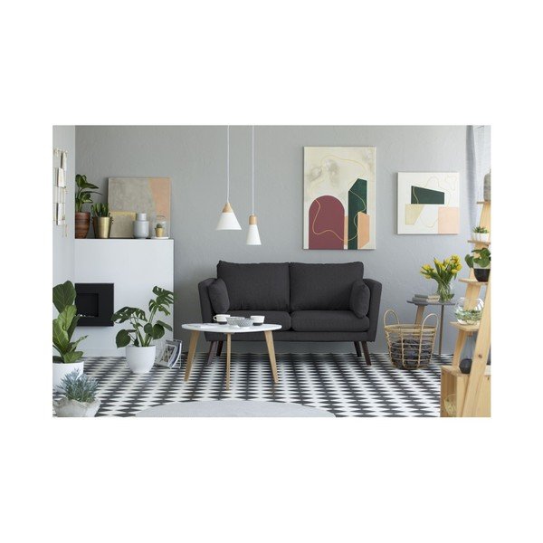 Elena sötétszürke kétszemélyes kanapé - Mazzini Sofas-image-2