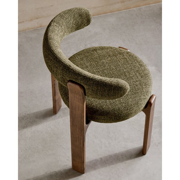 Khaki-barna kőrisfa étkezőszék Granite – Kave Home-image-2