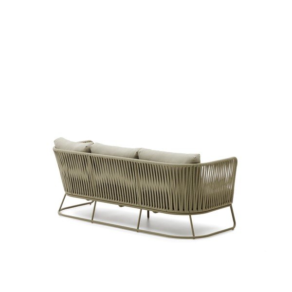 Khaki acél kerti kanapé Saconca – Kave Home-image-2