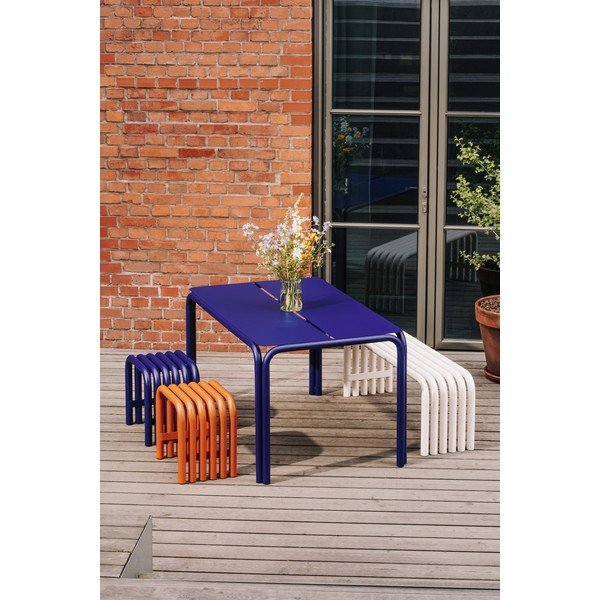 Fém kerti étkezőasztal 84x135 cm Nokk – noo.ma-image-1