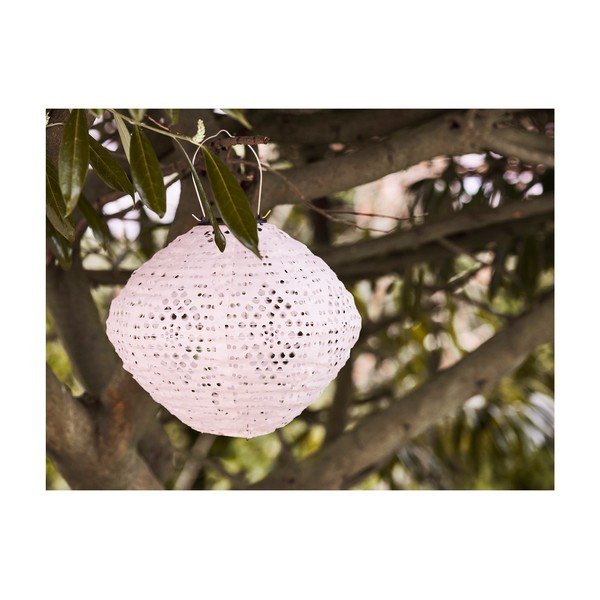 Fehér napelemes kültéri LED lámpás (magasság 22 cm) Harwood – House Nordic-image-1