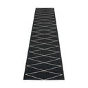 Fekete kültéri-beltéri futószőnyeg 70x320 cm Max Black – Pappelina