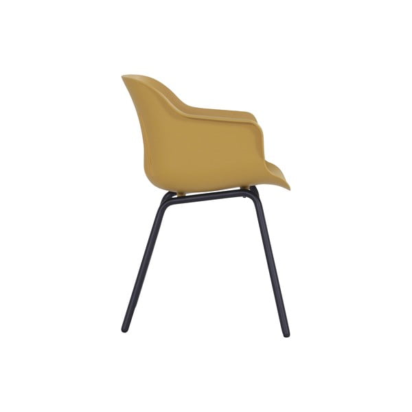 Okkersárga műanyag kerti szék szett 2 db-os Jill Rondo – Hartman-image-3