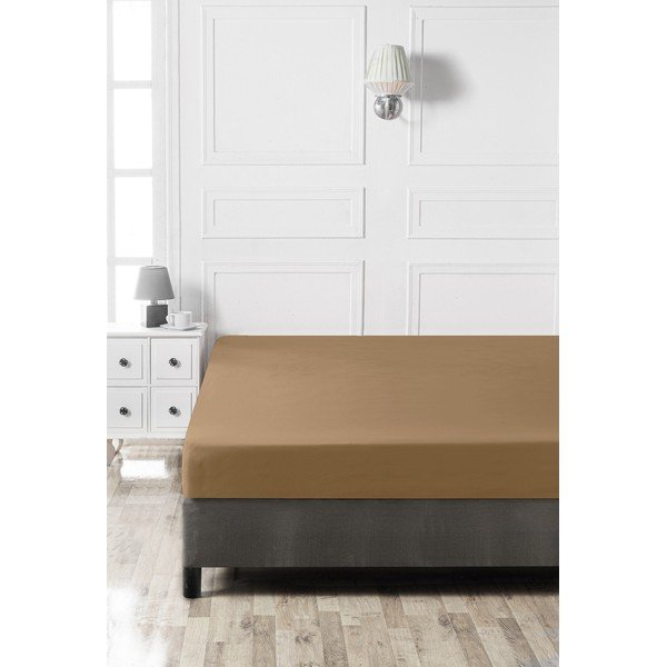 Barna gumis pamut lepedő 140x200 cm – Mijolnir-image-2