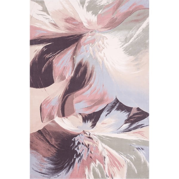 Rózsaszín gyapjú szőnyeg 133x190 cm Anyl – Agnella