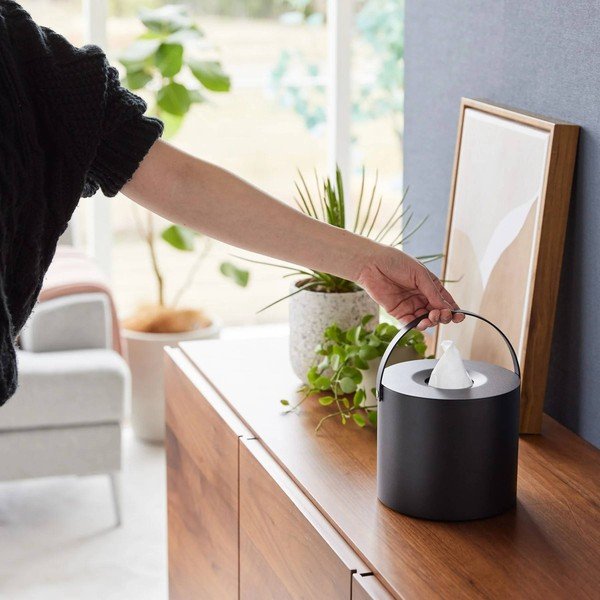 Fém zsebkendőtartó Tower – YAMAZAKI-image-2