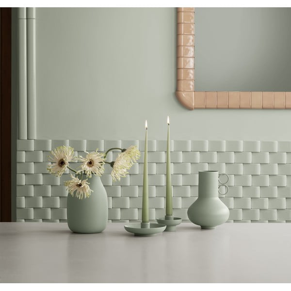 Zsályaszínű fém váza (magasság 20 cm) Loha – Blomus-image-1