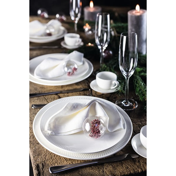 Diamonds fehér porcelán csésze és csészealj, 280 ml - Maxwell & Williams-image-1