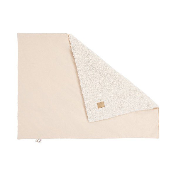 Krémszínű sherpa gyerek takaró 100x77 cm – Meowbaby-image-1