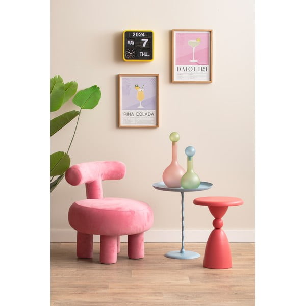 Fém kerek tárolóasztal ø 40 cm Zig Zag – Leitmotiv-image-3