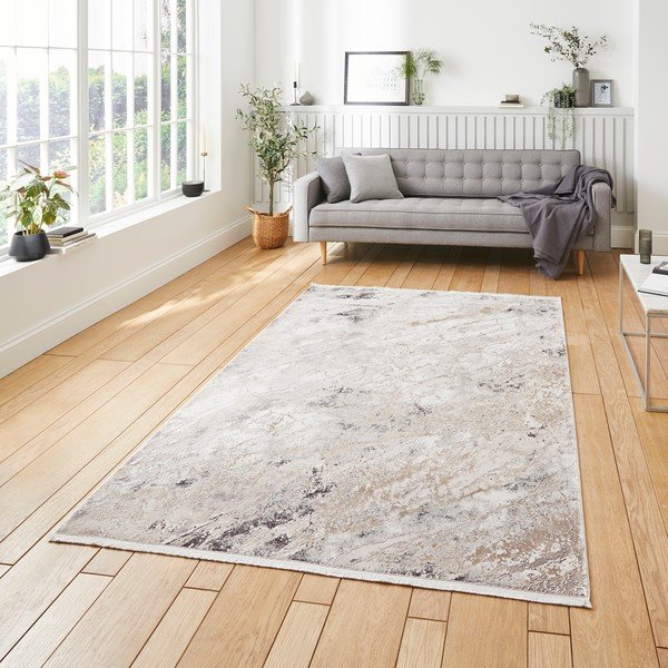 Krémszínű viszkóz szőnyeg 160x230 cm Bellagio – Think Rugs-image-1