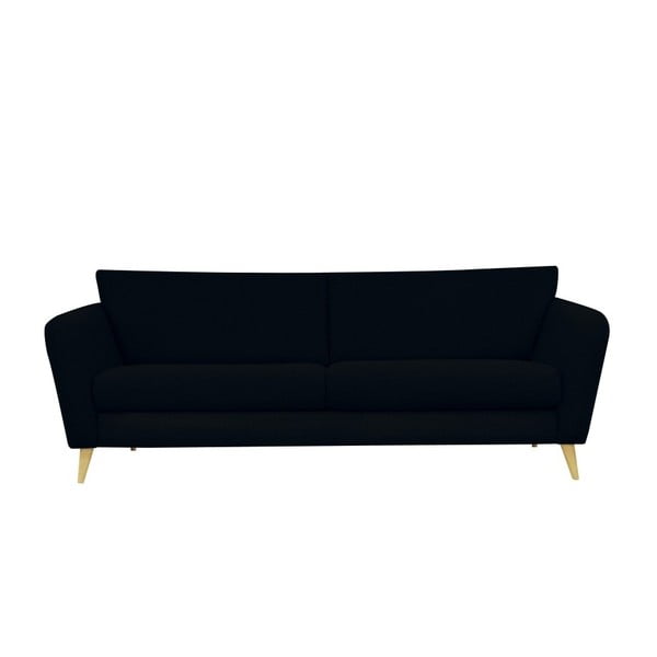 Max fekete 3 személyes kanapé - Helga Interiors