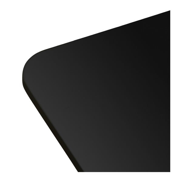 Fekete étkezőasztal fekete asztallappal 80x120 cm – Casa Selección-image-2