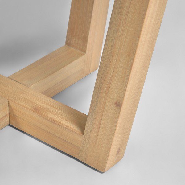 Shanelle fehér kerti asztal kő asztallappal, ø 120 cm - Kave Home-image-3