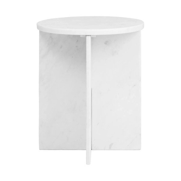 Márvány kerek tárolóasztal ø 40 cm Savio – Premier Housewares-image-2