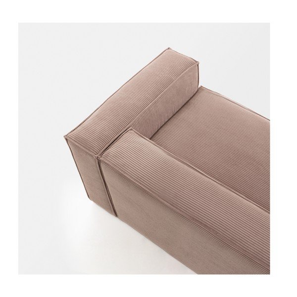 Blok rózsaszín kordbársony kanapé, 240 cm - Kave Home-image-1
