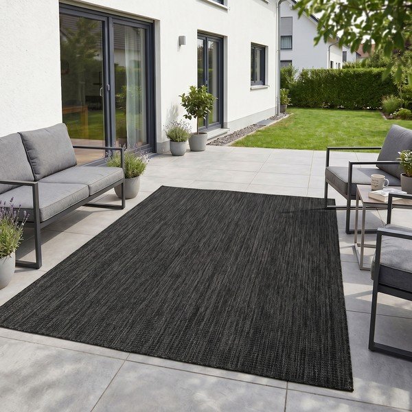 Fekete kültéri-beltéri szőnyeg 120x170 cm Mira 1450 – Ayyildiz Carpets-image-1