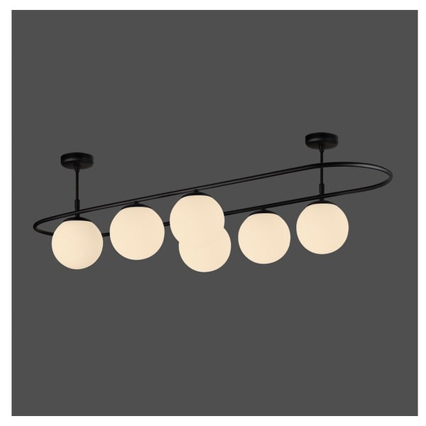 Elips fekete mennyezeti lámpa, hosszúság 124 cm - Squid Lighting-image-1