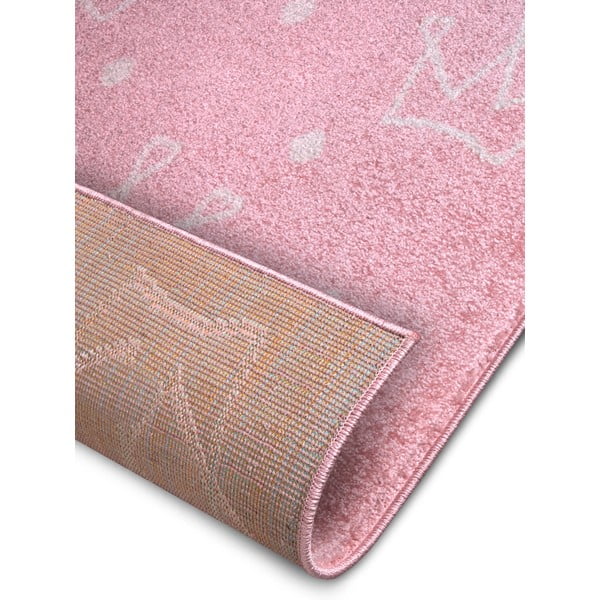 Rózsaszín gyerek szőnyeg 120x170 cm Crowns – Hanse Home-image-4