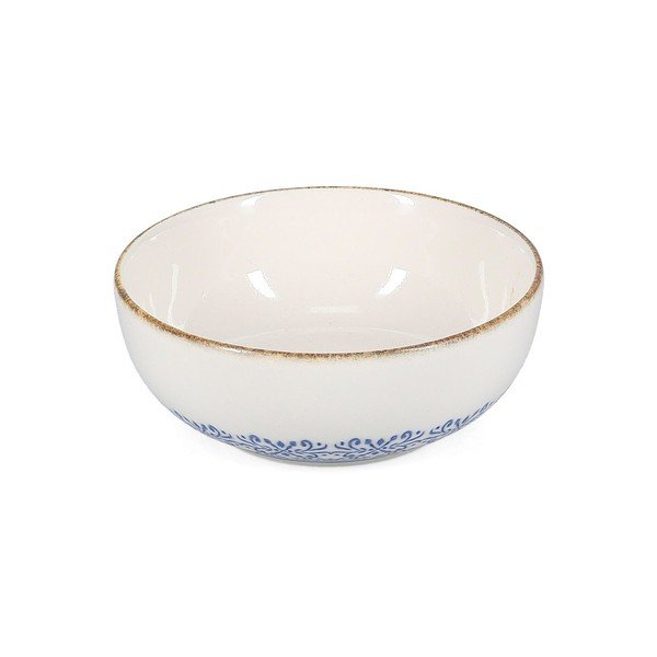 Fehér-kék porcelán leveses tálka 710 ml Azul – BonBistro