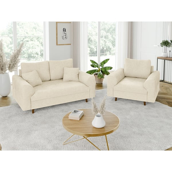 Bézs kanapé 150 cm Ariella – Ropez-image-4