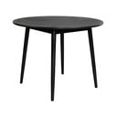 Kerek étkezőasztal tölgyfa dekoros asztallappal ø 100 cm Fabio – White Label