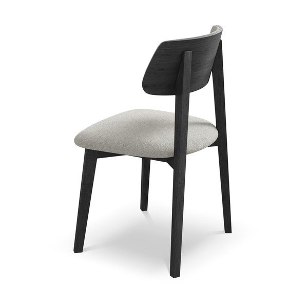 Világosszürke tömörfa étkezőszék Niu – Makamii-image-3