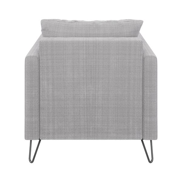 Világosszürke zsenília fotel Freya – Ropez-image-2