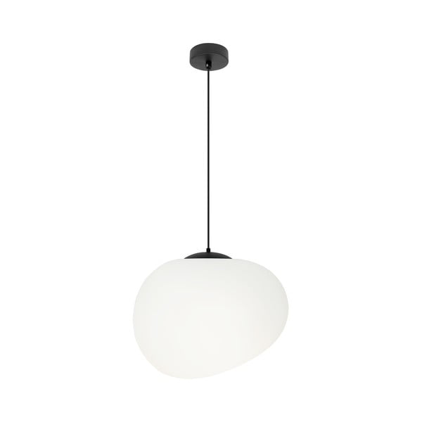 Fekete-fehér függőlámpa ø 25 cm Stones – Candellux Lighting
