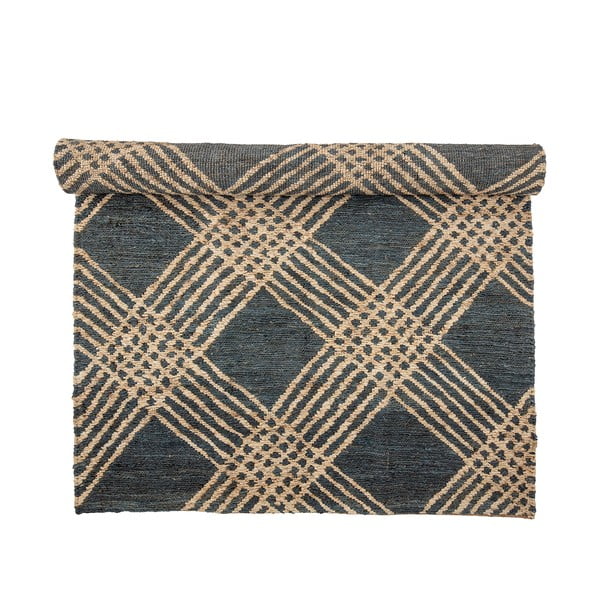 Antracitszürke juta szőnyeg 150x245 cm Cat – Bloomingville-image-2