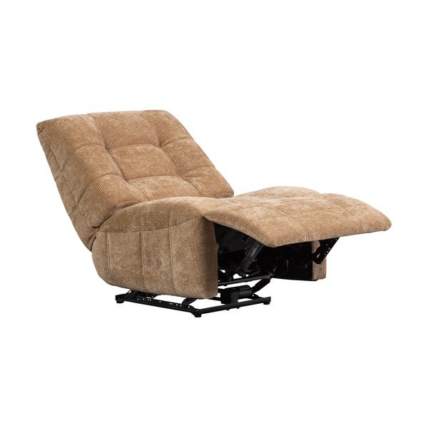 Világosbarna állítható kordbársony relaxációs fotel Hein – WOOOD-image-3