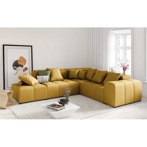 Sárga karfa moduláris kanapéhoz Rome - Cosmopolitan Design-image-1