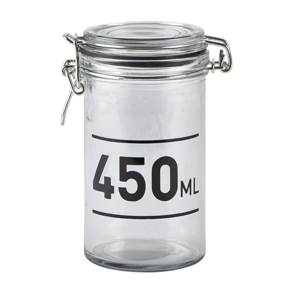 Jar üvegedény fedéllel, 450 ml - KJ Collection