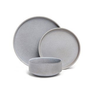 Malia 18 db-os szürke agyagkerámia étkészlet - Bonami selection