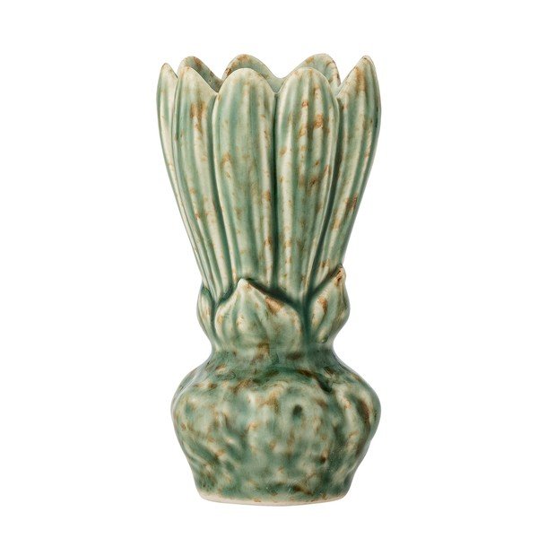 Zöld kőedény váza (magasság 12 cm) Cyrill – Bloomingville