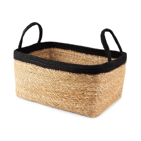 Natural tengerifű tárolókosár, 34 x 23 cm - Compactor-image-4