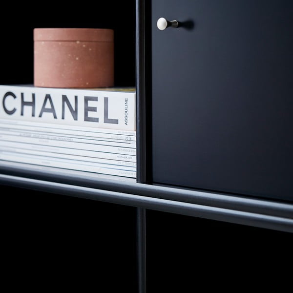 Fekete fali könyvespolc Hammel Mistral Kubus-image-2