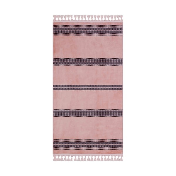 Rózsaszín mosható szőnyeg 200x100 cm - Vitaus