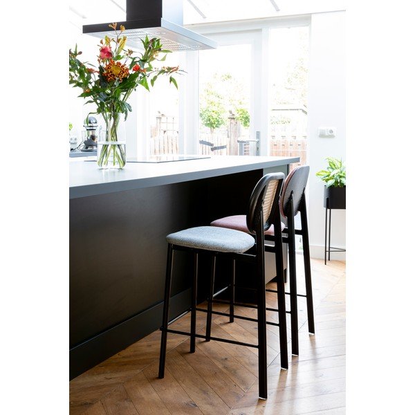 Fekete-világosszürke bárszék 94 cm Spike – Zuiver-image-2