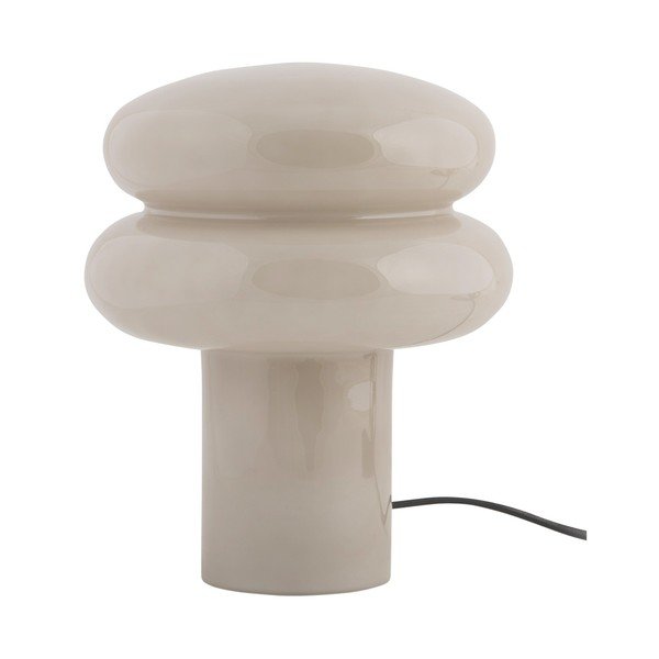 Bézs üveg asztali lámpa (magasság 24 cm) Incesante – Leitmotiv