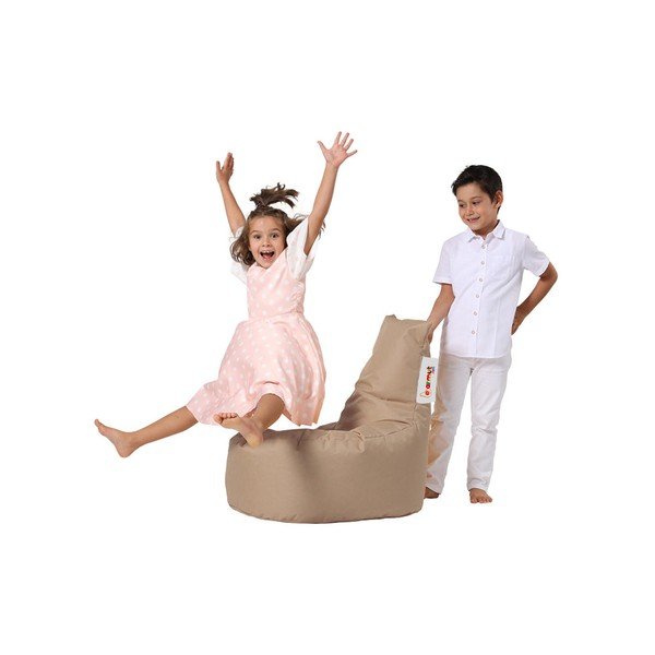 Bézs gyerek babzsákfotel Baton – Floriane Garden-image-2