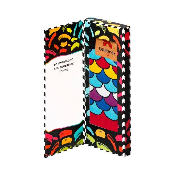 Love You Socks Card with Fan zokni ajándékcsomagolásban, méret 41 - 46 - Ballonet Socks-image-3
