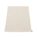 Krémszínű kültéri-beltéri szőnyeg 60x85 cm Mono Linen Vanilla – Pappelina